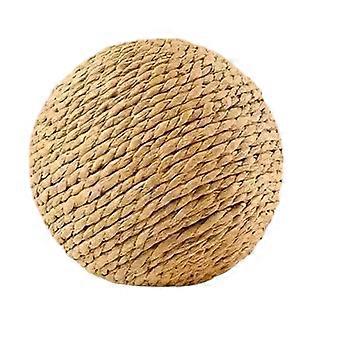 Jute bal kattenspeeltje met pieper, extra groot, zelfvermakend speeltje voor doorkomende tandjes, natuurlijk sisal speeltje voor binnenkatten en kittens.