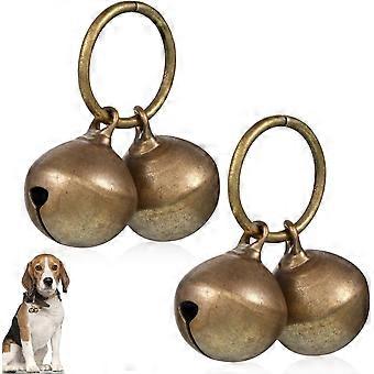 4 Pcs Dog Collar Bells, Bells for Cat Collars, Pet Training Bell, Copper Bell, Loud Charms for Dogs and Cats, Pet Pendant Accessories, Anti-Lost