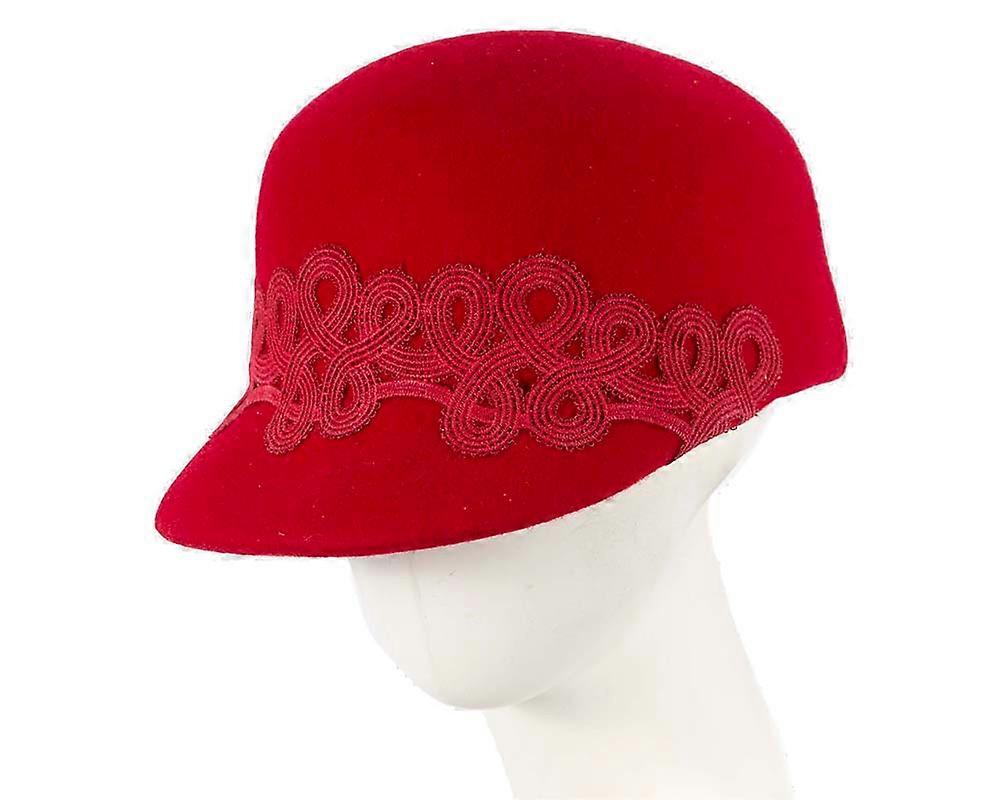 Large red felt cap J360R