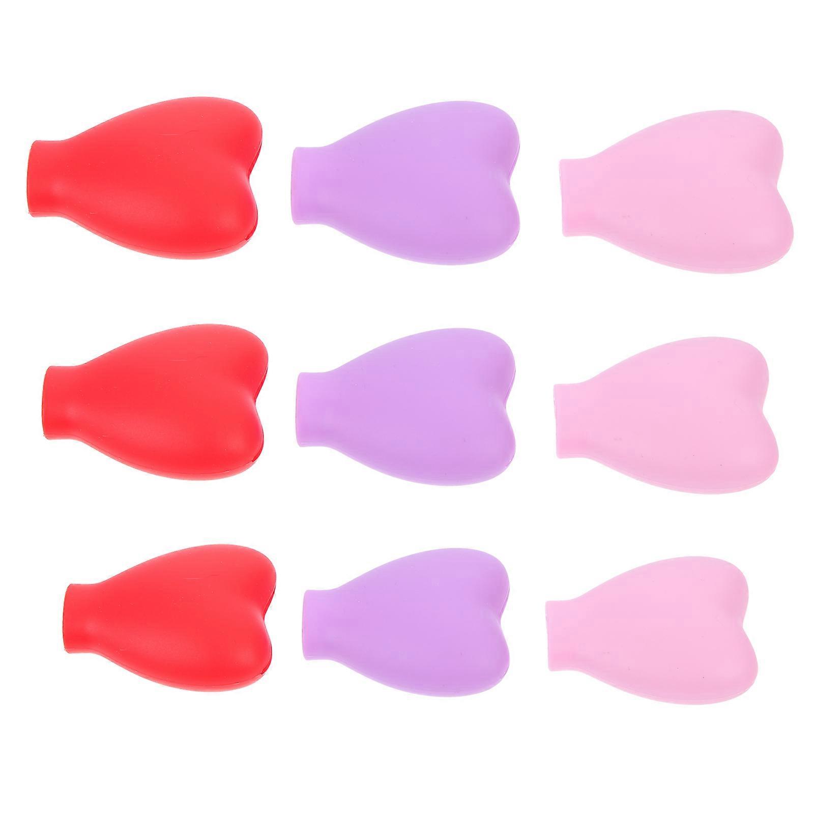 Makeup Brush Sleeve Durable Silicone Protector Covers for Makeup Brush 9Pcs