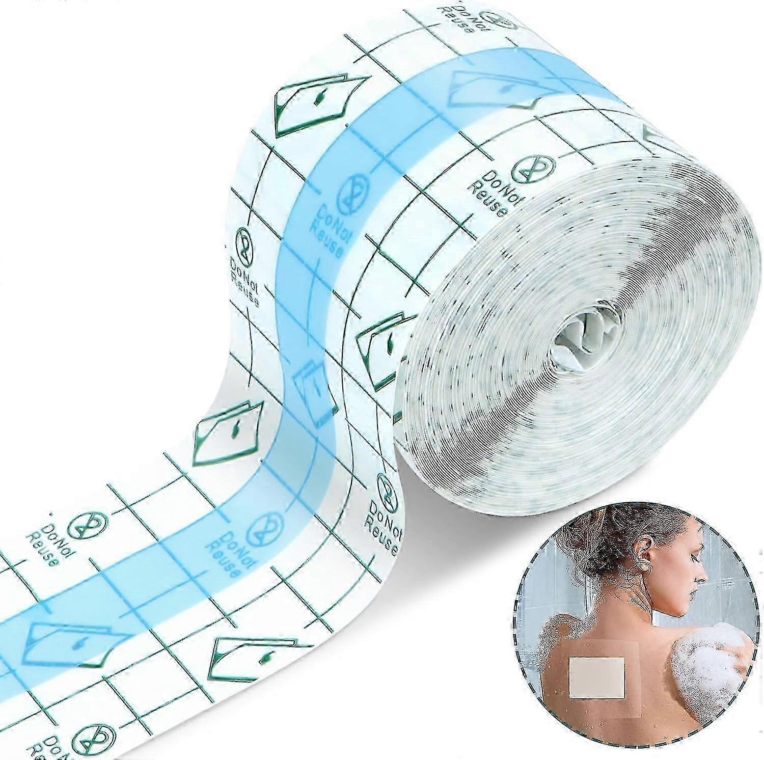 Transparent Waterproof Bandage Film 10m Clear Wound Shower Protector Adhesive Tape 8cm X 10m