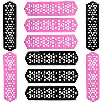 Hairdresser Accessories Heatproof Perm Plates for Cosmetic Use 10Pcs Set