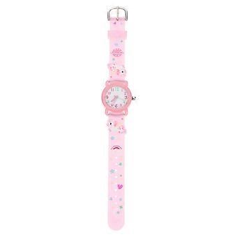 Kids Unicorn Quartz Watch for Kids Wearing Pink Pc Wristwatch