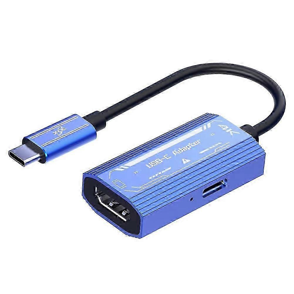 USB Type C to HDMI-Compatible Adapter for XREAL/Rokid Air AR Glasses,4K@60Hz Converter for Switch/Steam Deck/ROG simple