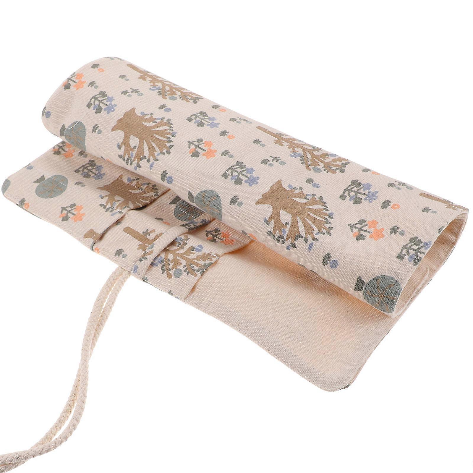 Crochet Hook Case for Storage with Multi-Color Canvas Material Case