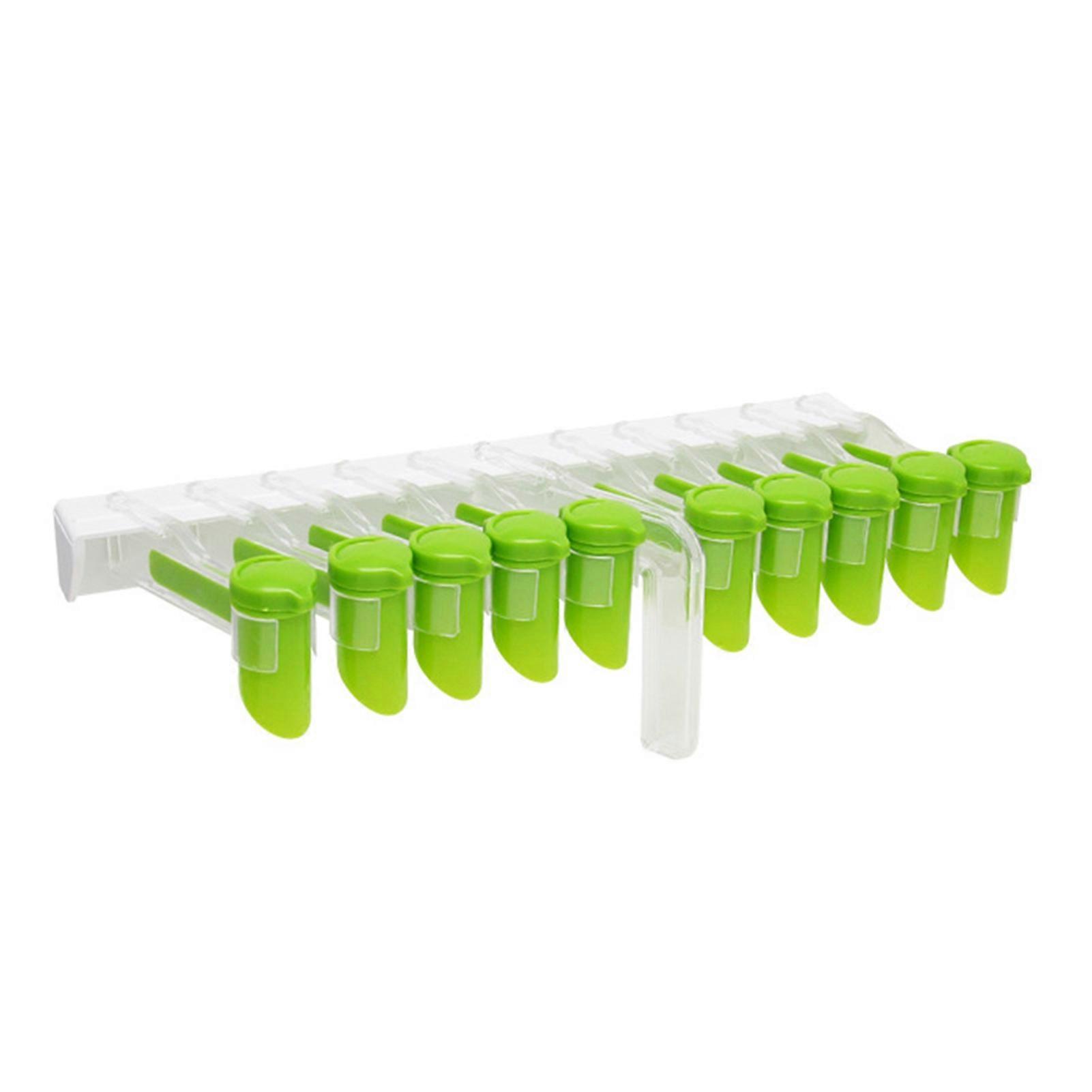 Wall Mount Spice Packet Organizer with Lock Lids for Space Saving Kitchen Storage