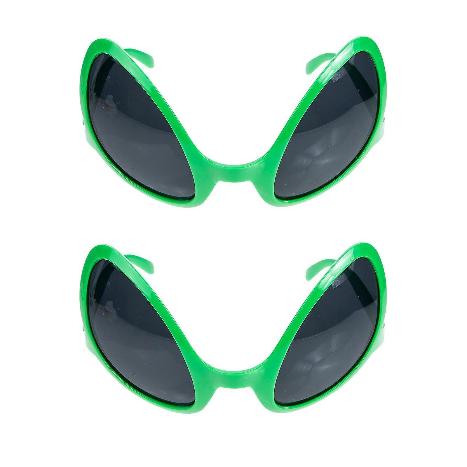 Party Props Modeling Glasses for Decor Use 2Pcs Light Green Plastic