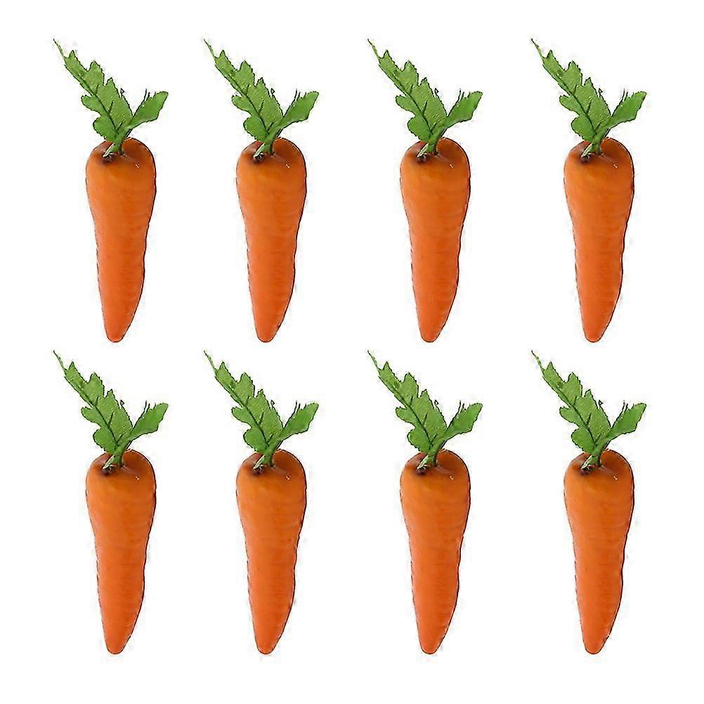 Carrots Artificial Carrots for Decor 8Pcs Creative Simulation Vegetables