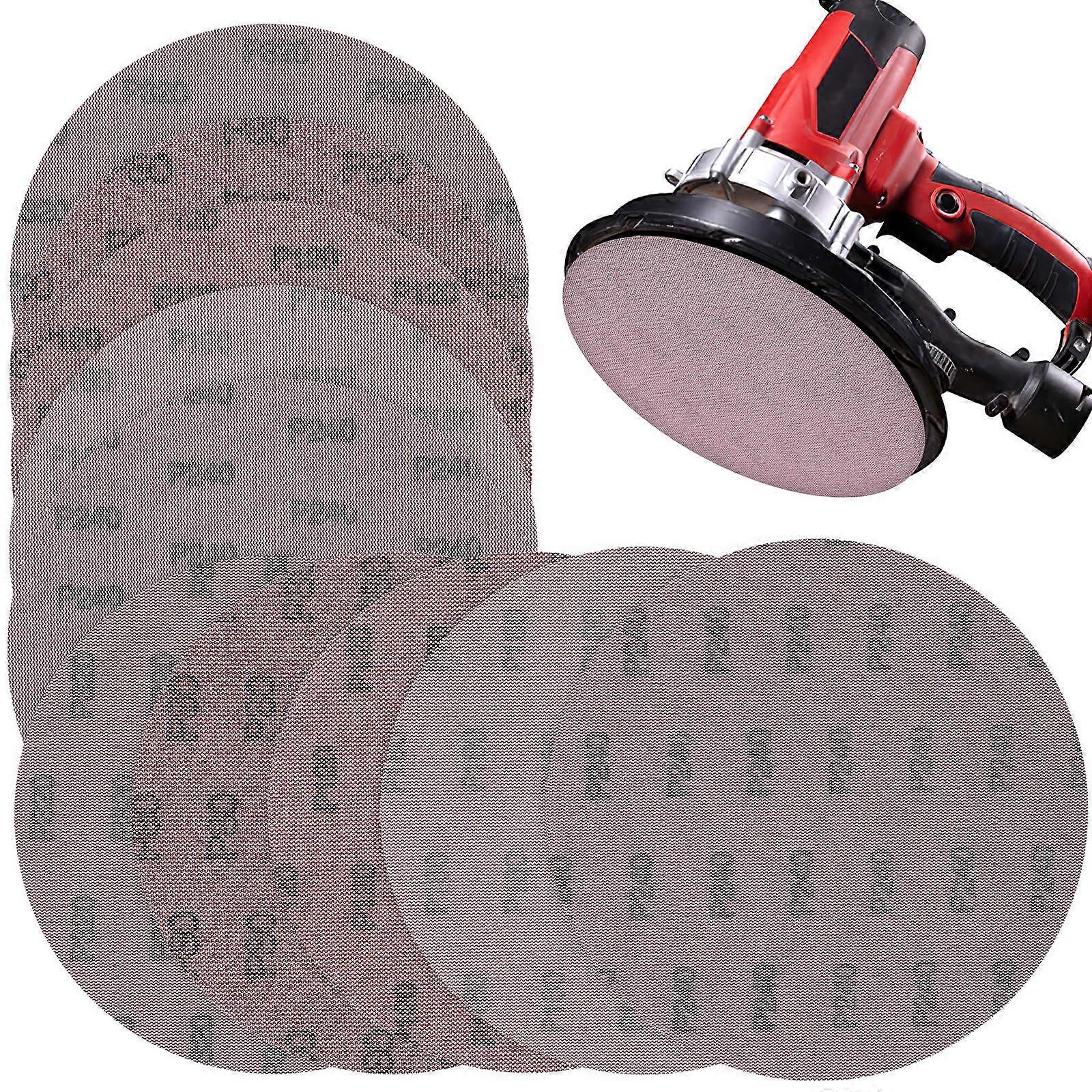 Drywall Sandpaper Discs Hook and Loop Sanding for Sander 10Pcs Set