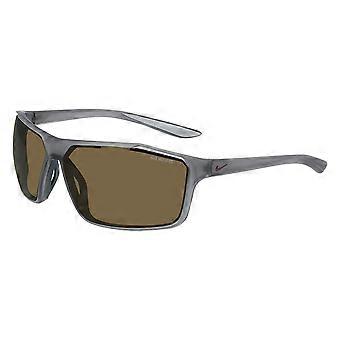Nike WINDSTORM M CW4672 021 Full Rim Transparent Matte Grey Men Wraparound Sunglasses UV3 Original