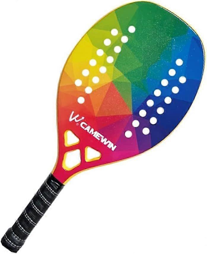 Fargerik strandtennisracket med ventilerte hull