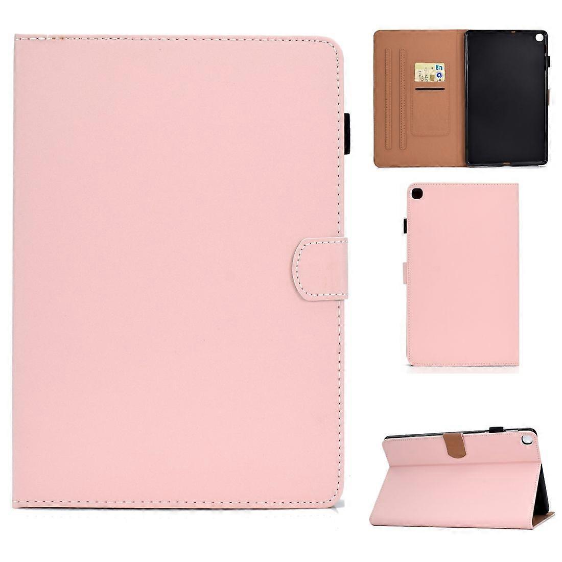 For Galaxy Tab S6 Lite Sewing Thread Leather Case