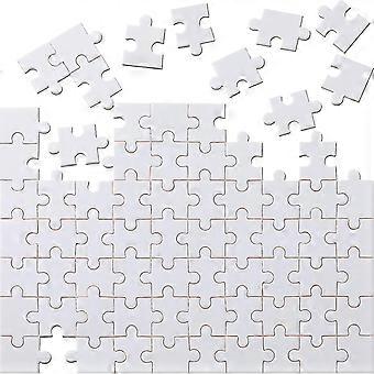 70 Piece Blank Puzzle Blank Puzzle White Rectangle Decorative Puzzle For Decoration