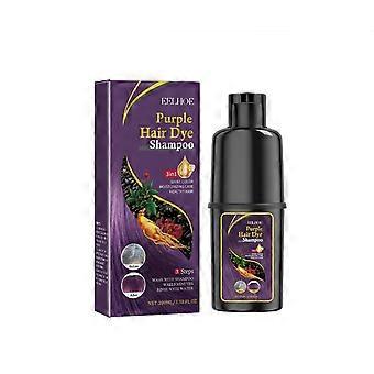 EELHOE Hair Darkening And Dyeing Shampoo (Purple) Is Gentle And Non-Irritating, Moisturizing The Scalp And Easy To Change Colors