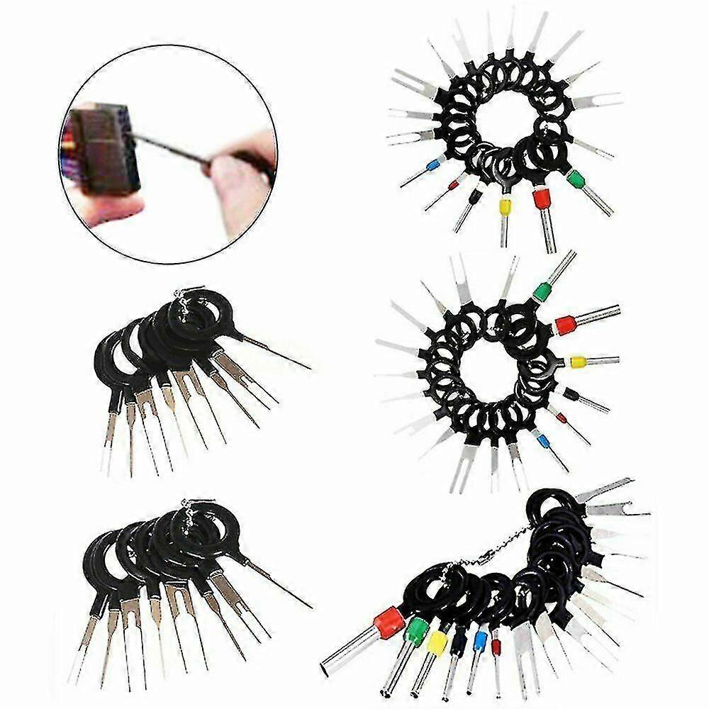 70pcs Set Pin Ejector Wire Kit Extractor Auto Terminal Removal Connector Tool