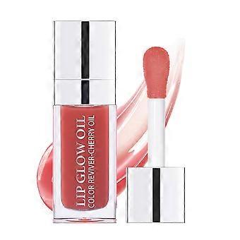 Óleo labial com brilho hidratante e bálsamo labial não pegajoso, 6ml para uso diário.