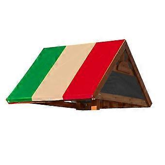 Dustproof Sun Protective Shelter Fit for Backyards Kids Play Area Slides Climbers Easy Install Replacement Canopy Cover  Green Rice Red 26-27