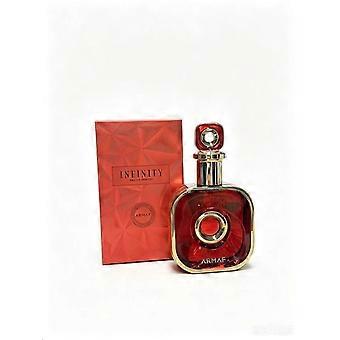 ARMAF Infinity Eau de Parfum für Damen und Herren – roter Glasflakon mit goldenen Akzenten