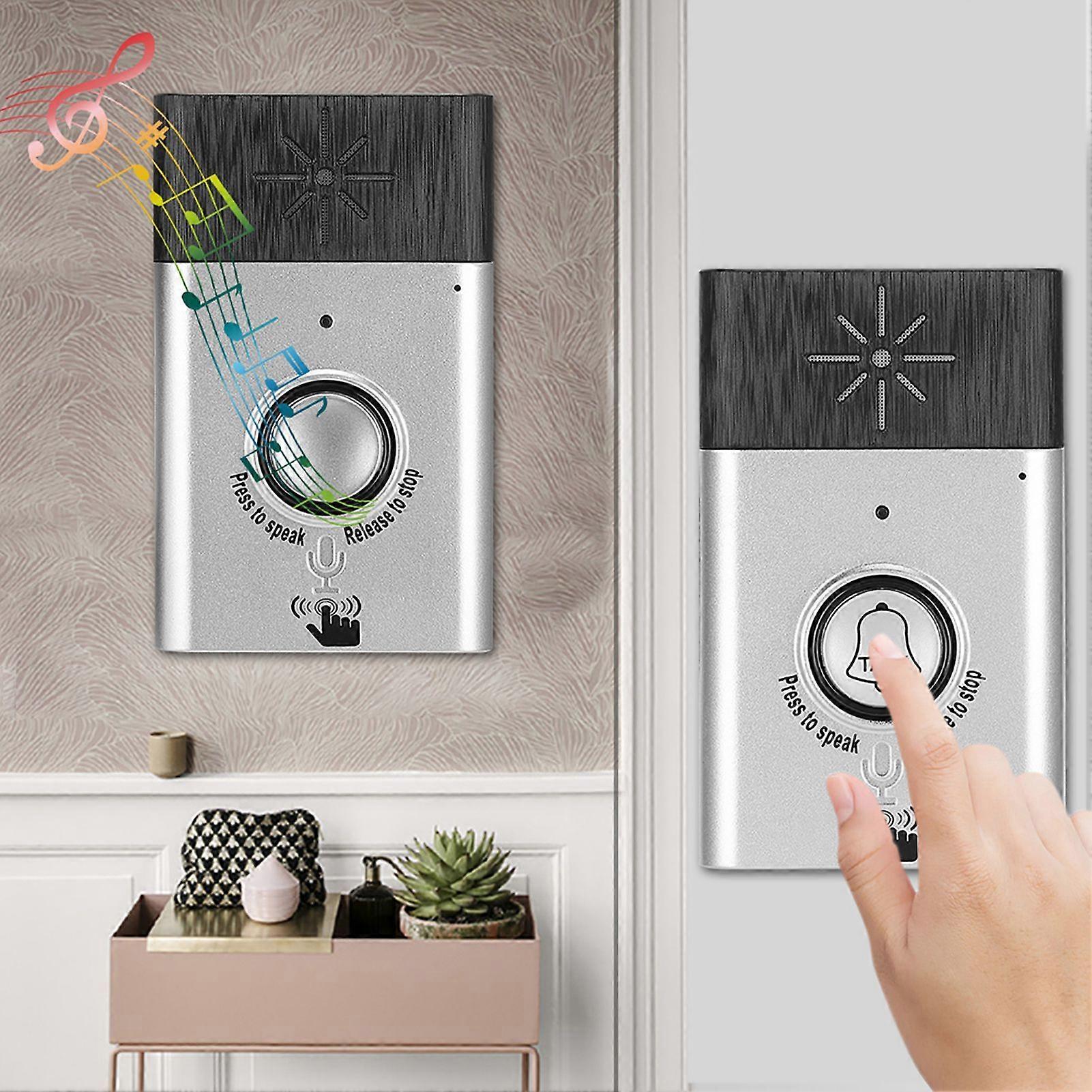 Smart Wireless Voice 2-Way Intercom Doorbell Access Control System Home Security