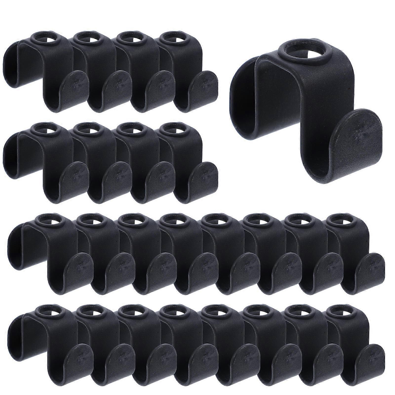 Grey Clothes Hanger Hooks for Wardrobe Connection 20Pcs Stackable Hooks