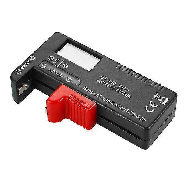 1Xdigital Battery Tester Volt Checker For 9v 1.5v Button Cell Universal Rechargeable Aaa Aa C D Battery Testing Device Voltage
