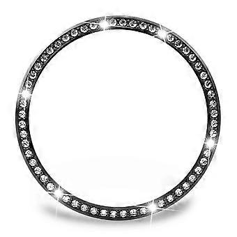 Schlanker Uhrenschutz aus Aluminiumlegierung für Galaxy Watch 4 (42 mm/46 mm), kratzfest, Diamantdesign, Rahmenersatz, modisches Accessoire