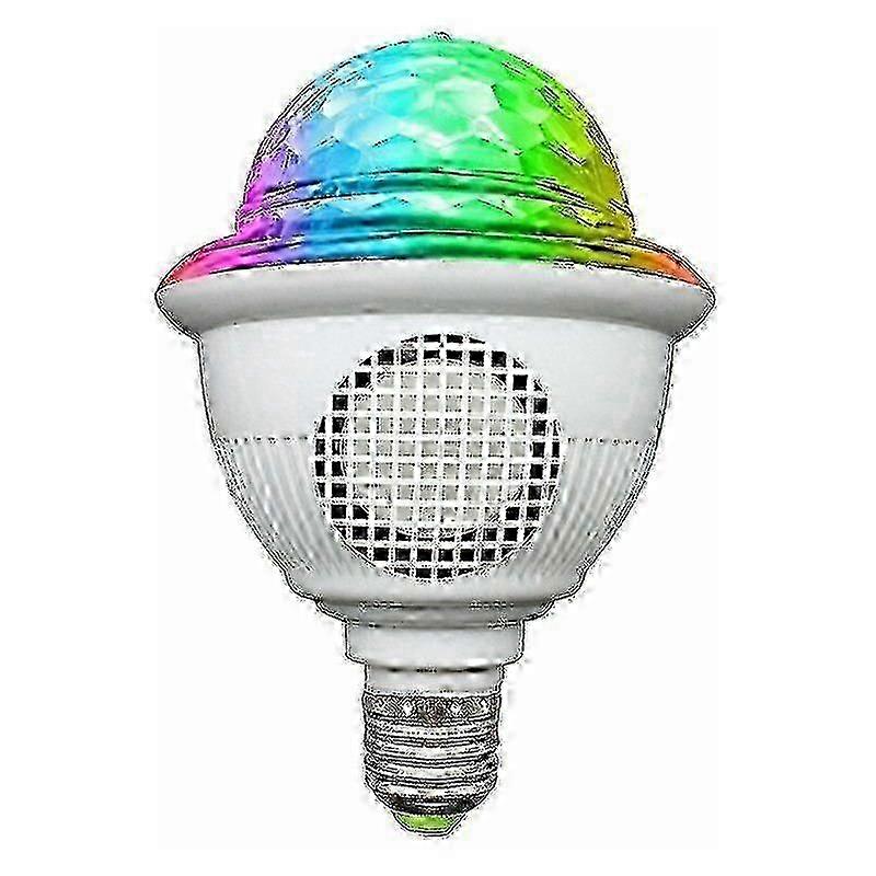 16.4ft E26/E27 Screw Socket Disco Ball Light, Remote Controlled Bluetooth Speaker Sound Activated