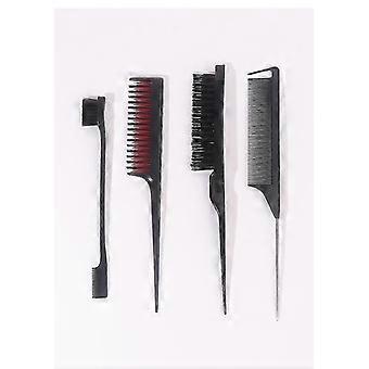 7 Pieces Set Comb Makeup Edge Control Eyebrow Brush Comb With Hairpin Hair Styling Comb