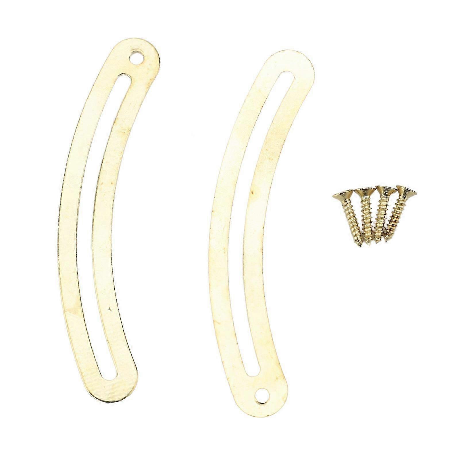 100Pcs Lid Support Hinge Soft Close 6.7x1cm Iron Yellow
