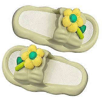 Damesslippers met kussenzool van 3 cm, veerkrachtige antislipzool, PVC-badslippers voor binnen en buiten.