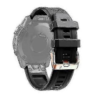 Für Garmin Fenix 6s Pro 20mm Roségold Schnalle Silikon Uhrenarmband