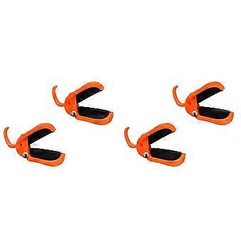 4pcs Fishing Rod Clip Multifunctional Auto Fixed Fish Poles Holder for Freshwater Rods, Secure Grip Tackle Organizer,D