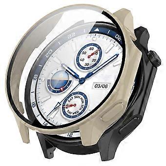 For Oppo Watch X / OnePlus Watch 2 46mm Drop Protection PC Watch Frame Cover with Tempered Glass ScrP20211224173