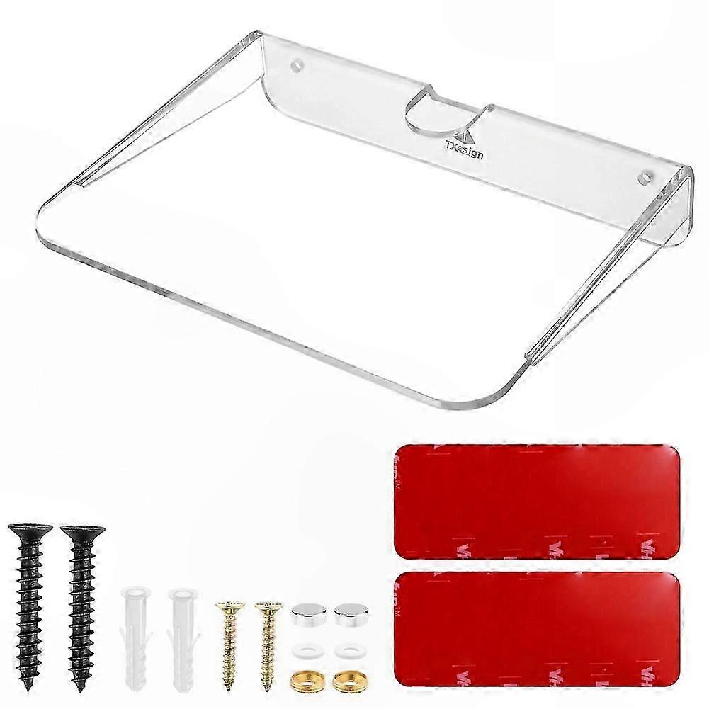 Wall Mounted Speaker Storage Bracket, Hidden Suspended Mount for Bluetooth Speakers, Fixed Bracket