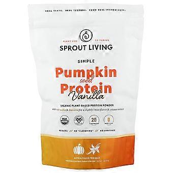 Sprout Living, proste białko z pestek dyni, wanilia, 454 g