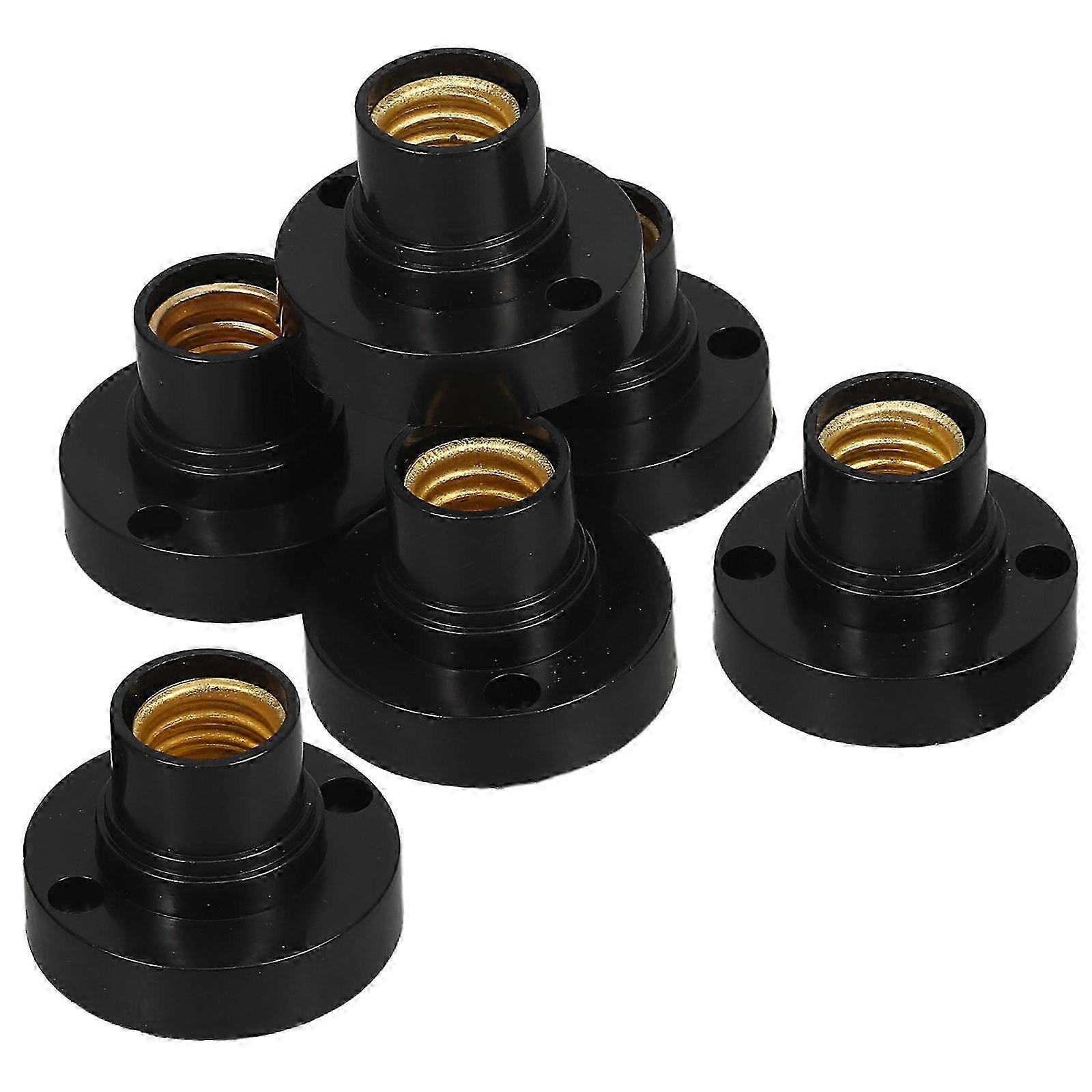 E14 Screw Lamp Holder, Round Bulb Base for Replacement, Compatible with E14 Bulbs, 12 Pack