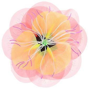 Fluorescent Flower Colorful Lotus Flower compatible with Fish Tank Decoration Silicone