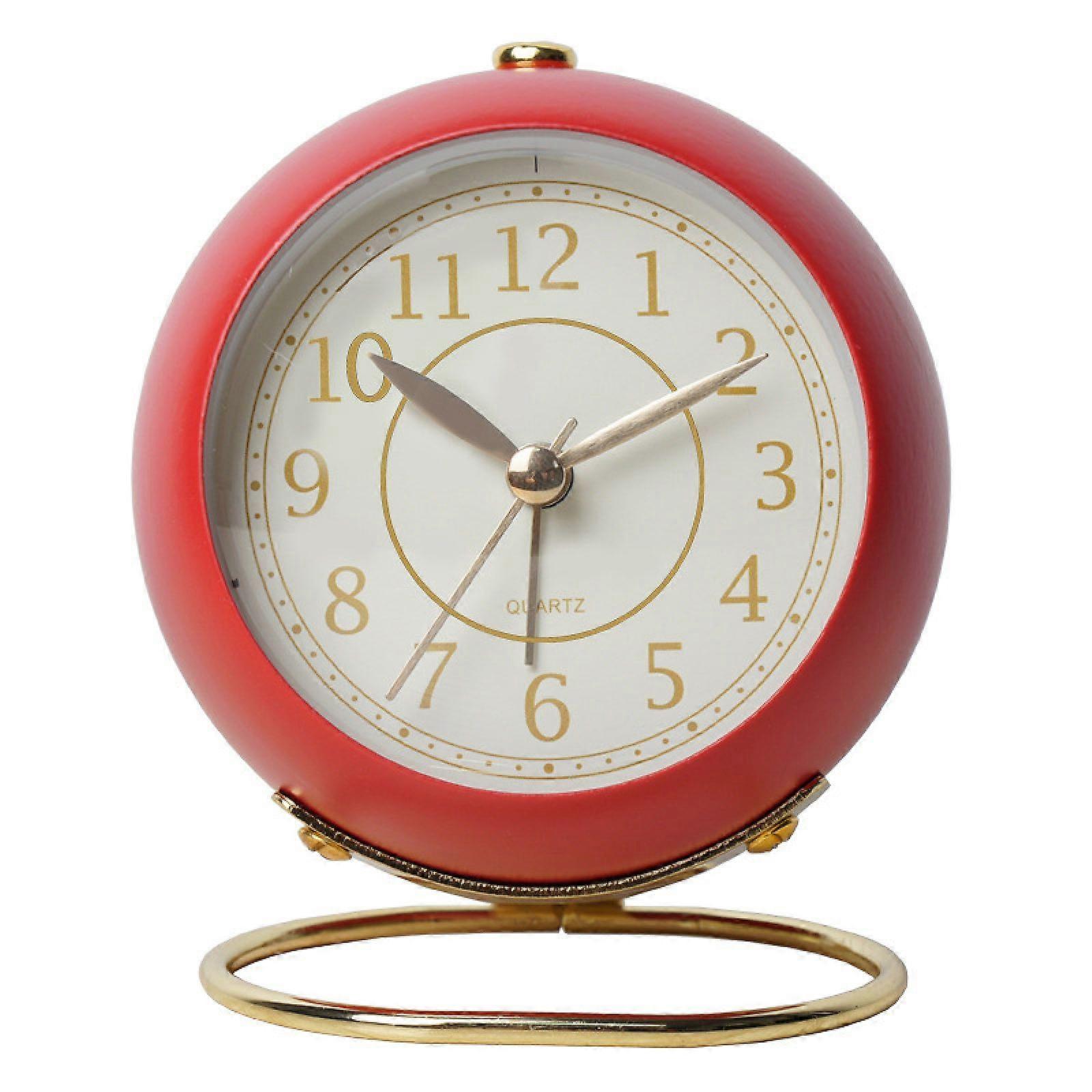 Retro Silent Night-Light Desk Clock