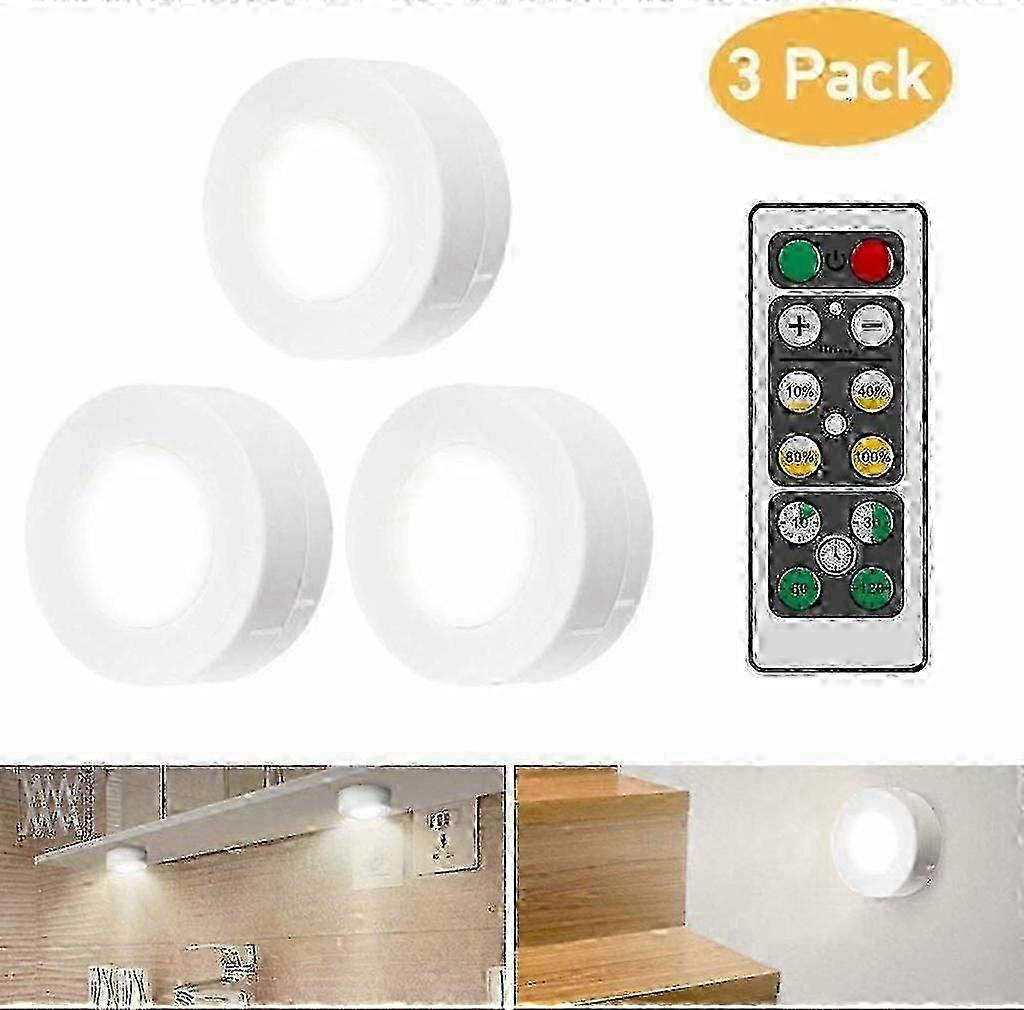 3-Pack Battery LED Undercabinet Lights