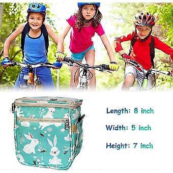 Bike Handlebar Bag Organizer, Children's Front Bike Decoration Accessory , for Balance Bike, Tricycle, Scooter,(Bunny)