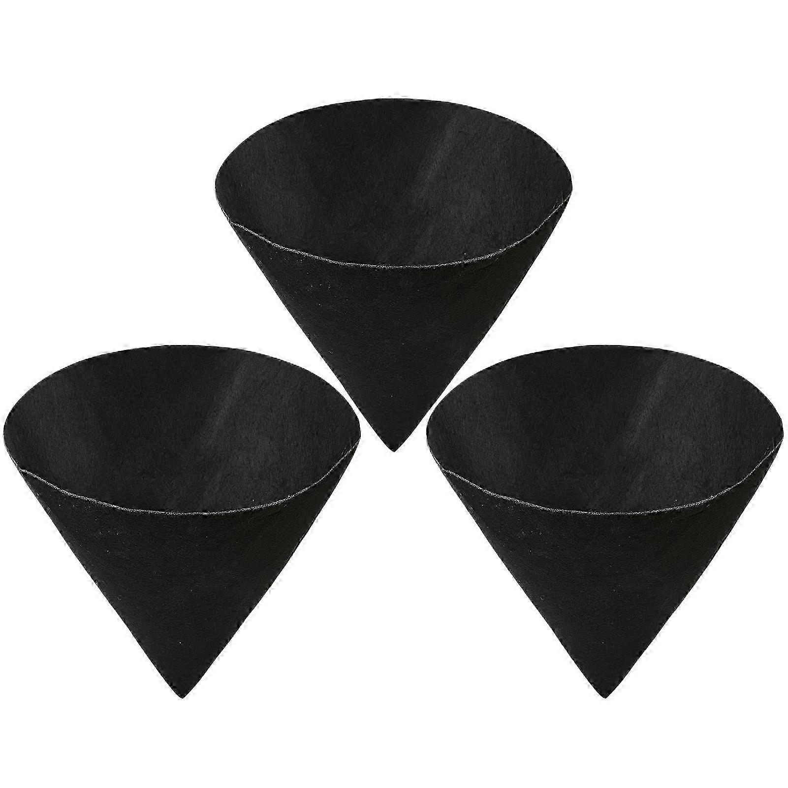 Cone-Shaped Black Felt Hanging Basket Liners