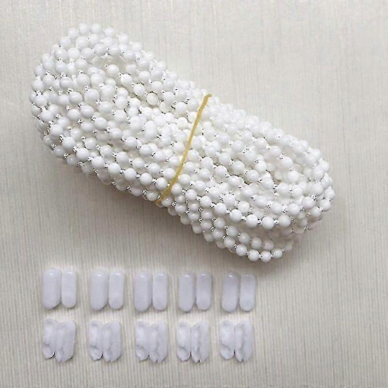 4.5mm Bead Blind Chain 10m White