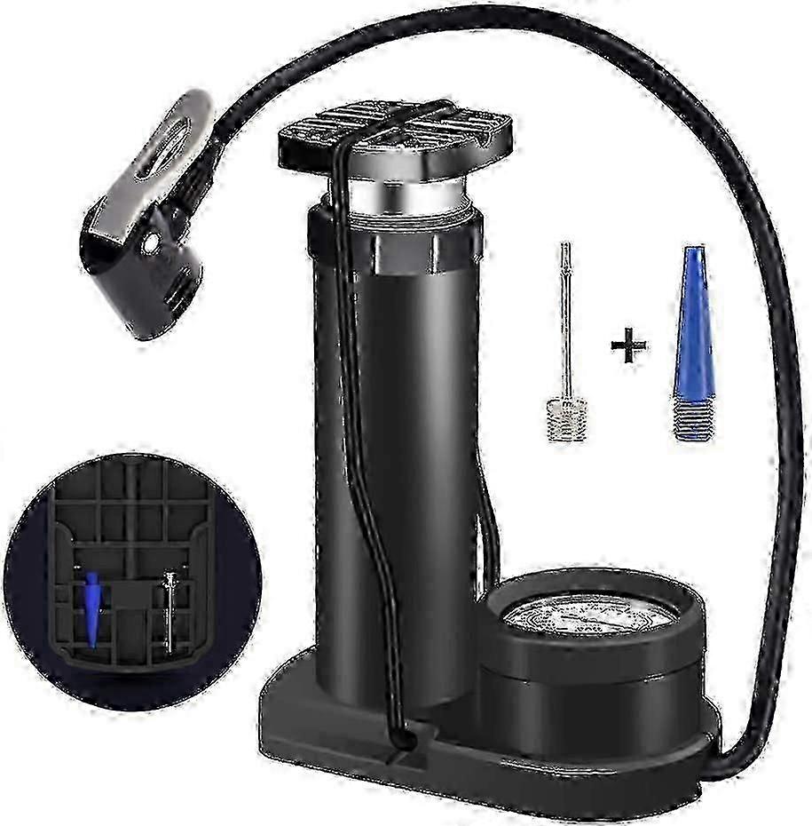Bicycle Pump Foot Pump. Mini Portable Floor Pump Compatible COS