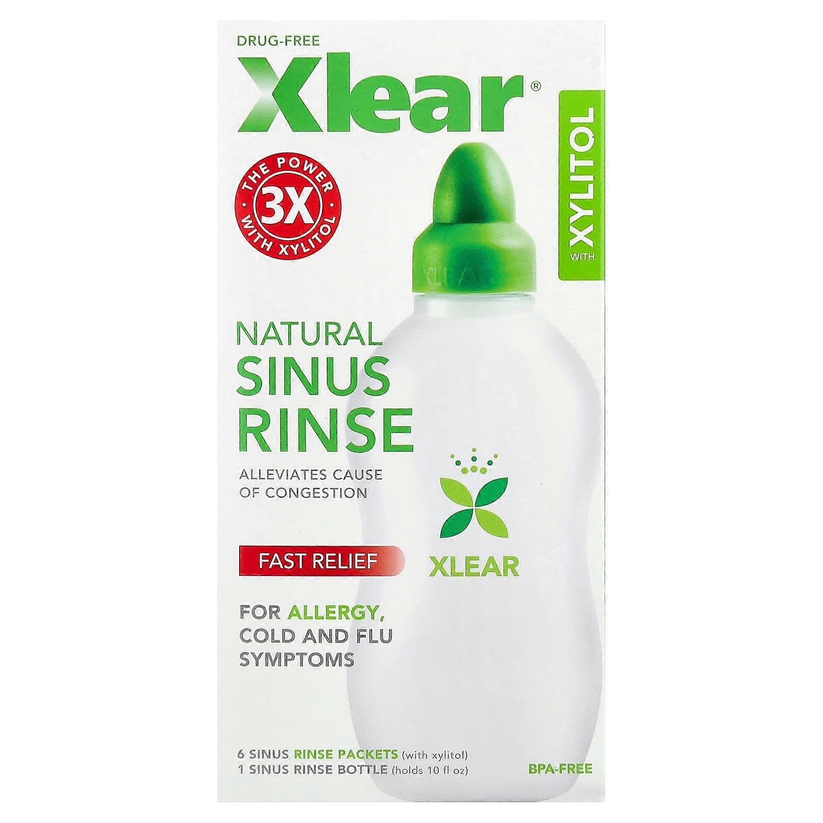 Xlear, Natural Sinus Rinse with Xylitol, 1 Kit