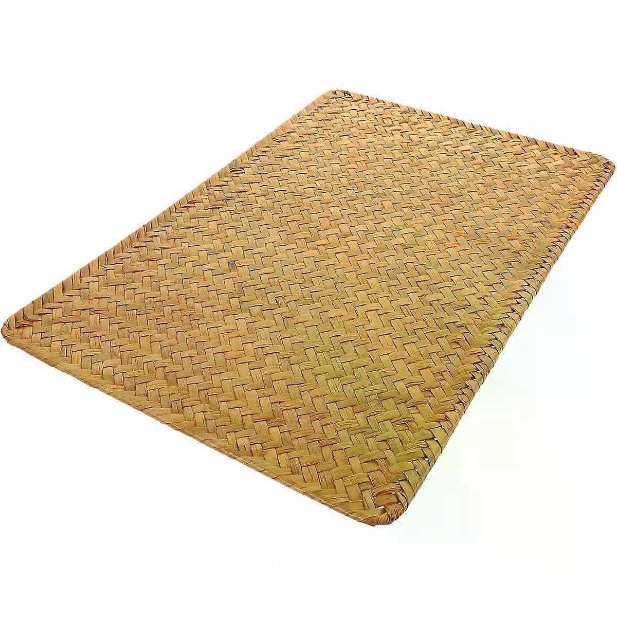 Woven Table Placemats, Rectangular Rustic Heat Resistant Decor