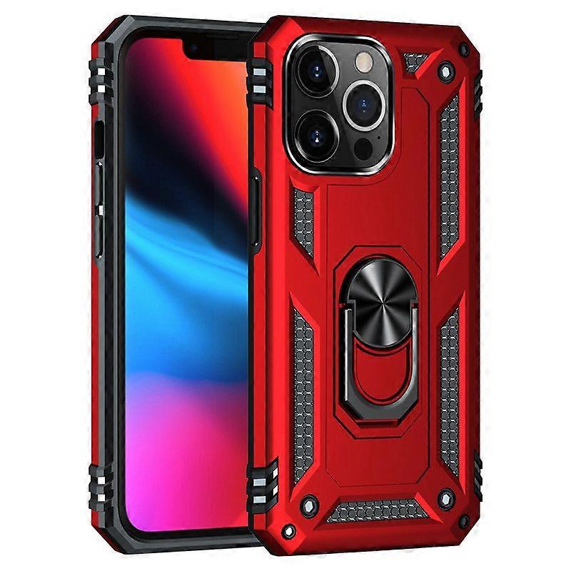 iPhone 11 Pro Max Shockproof Silicone Case with HD Screen Protector, Red
