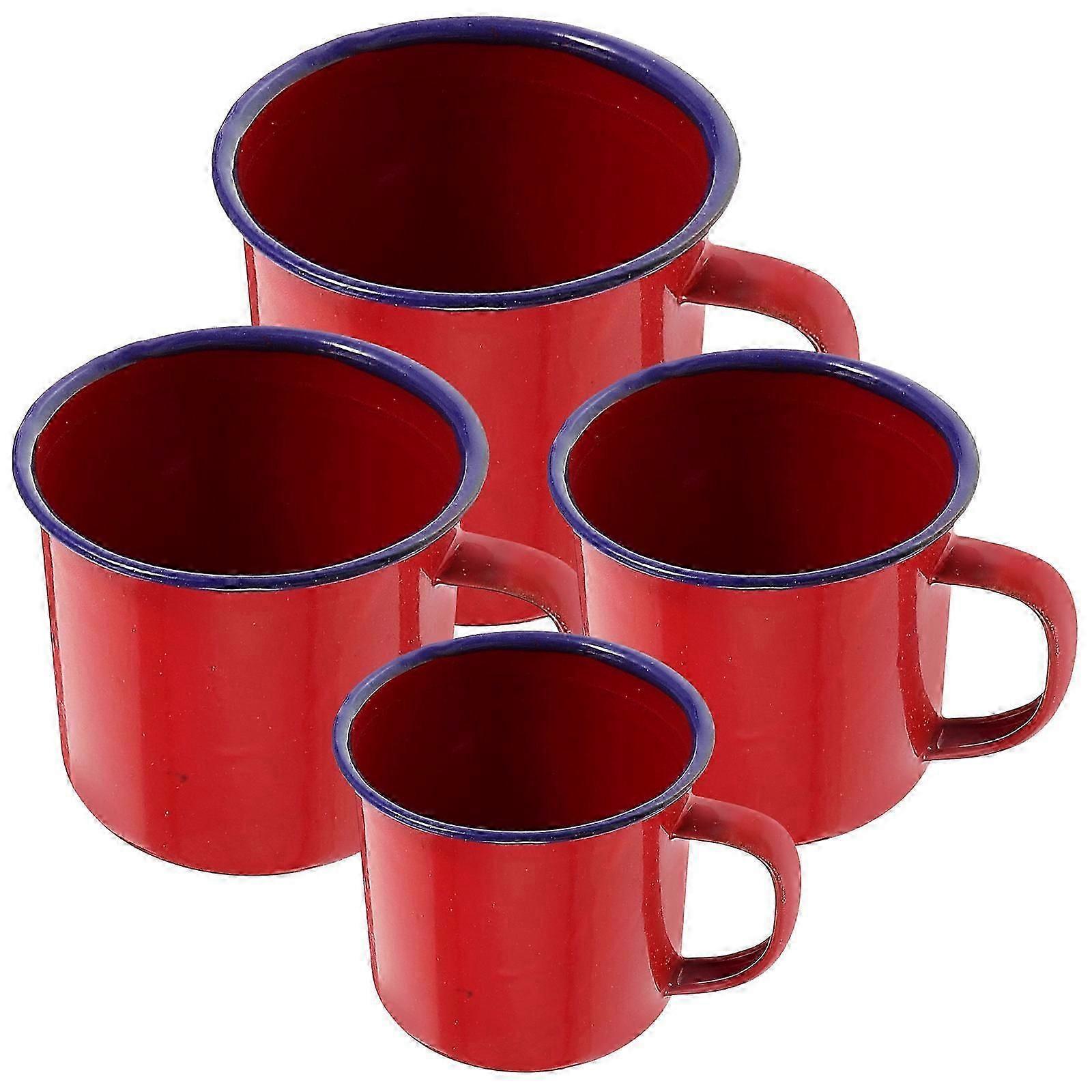 Enamel Tea Cup Set 4 Pcs