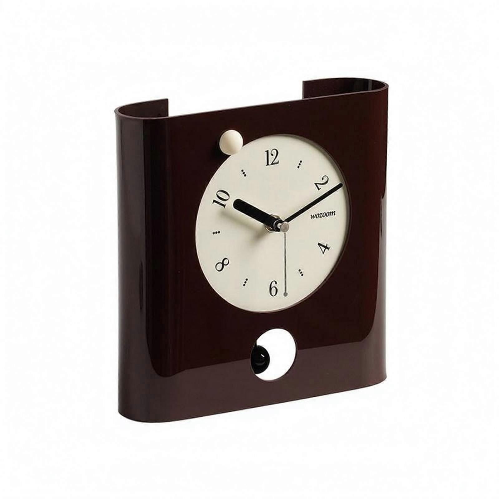 Tabletop Decorative Clock Minimalist Desk Clock Curved Body