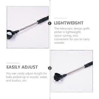Telescopic Golfs Ball Retriever with Anti-Skid Grip 5Pcs Pack