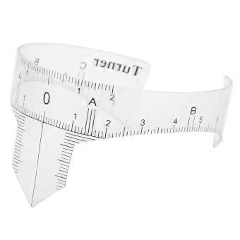 Professional Eyebrow Positioning Ruler Microblading Brow Shape Design Ruler Measure ToolC